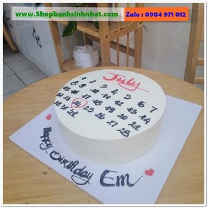 Bánh Sinh Nhật Cuốn Lịch - CL93